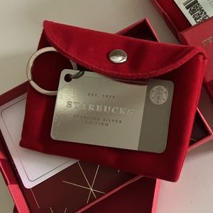 2014 Starbucks Limited Edition Sterling Silver .925 Mini Keychain Card